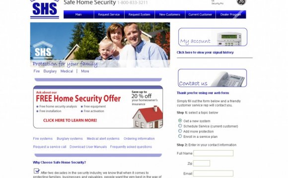 Safe Home Security customer service