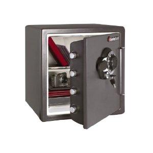 SentrySafe SFW123DSB 1.23 Cubic Feet Combination Fire-Safe, Medium Grey