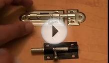 DIY Home Security System : Bolt Locks for Home Security