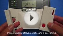 Door chime feature of AD10B wireless home alarm system