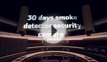 Smoke detector security camera for home security